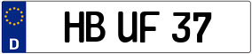 Trailer License Plate